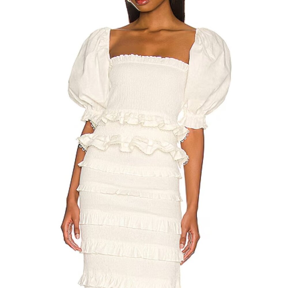 V. Chapman Leilani Top in Natural Size 10 - Picture 3 of 8